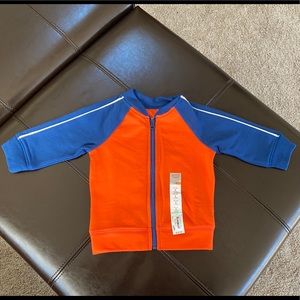 NWT 6 month boys zip up sweatshirt